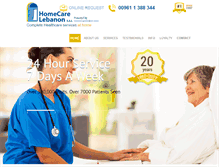 Tablet Screenshot of homecarelebanon.com